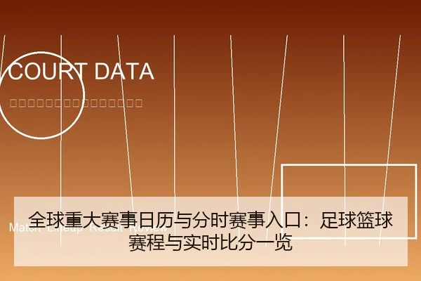 全球重大赛事日历与分时赛事入口：足球篮球赛程与实时比分一览